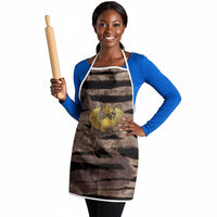 African Halloween Egypt Mummy Wrap Apron Golden Winged Scarab Badge