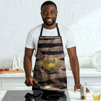 African Halloween Egypt Mummy Wrap Apron Golden Winged Scarab Badge