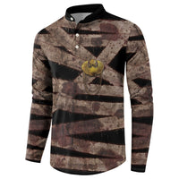 African Halloween Egypt Mummy Wrap Button Sweatshirt Golden Winged Scarab Badge