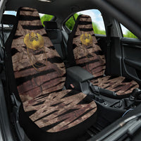 African Halloween Egypt Mummy Wrap Car Seat Cover Golden Winged Scarab Badge