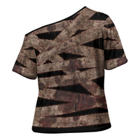 African Halloween Egypt Mummy Wrap Cross Shoulder Shirt Golden Winged Scarab Badge