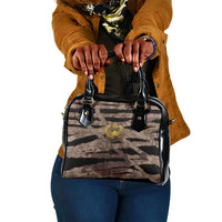 African Halloween Egypt Mummy Wrap Shoulder Handbag Golden Winged Scarab Badge