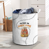 Halloween Ready For Candy Corn Laundry Basket Creepy Ant Trail