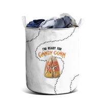 Halloween Ready For Candy Corn Laundry Basket Creepy Ant Trail