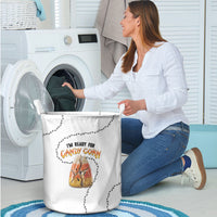 Halloween Ready For Candy Corn Laundry Basket Creepy Ant Trail