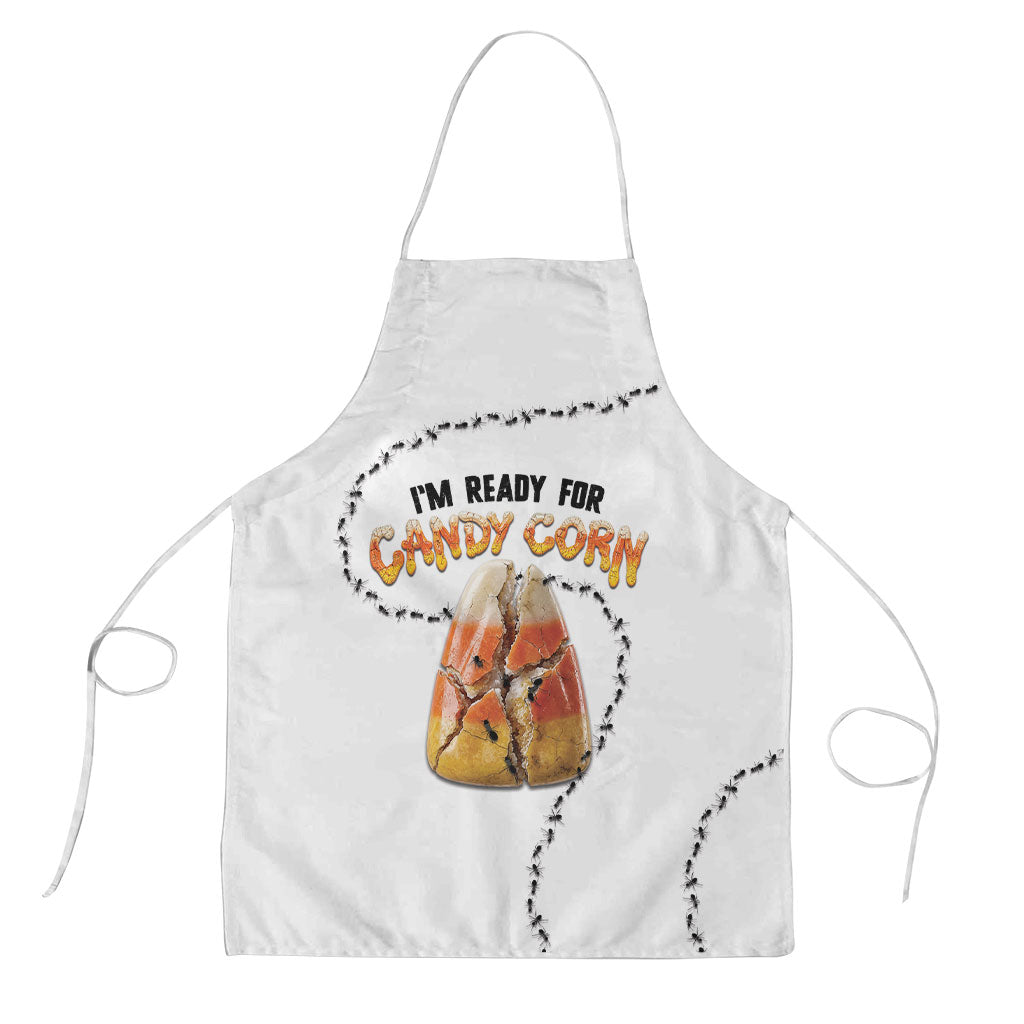 Halloween Ready For Candy Corn Apron Creepy Ant Trail