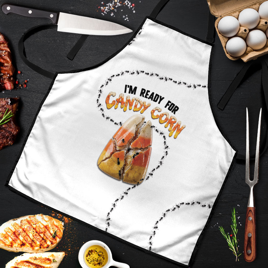 Halloween Ready For Candy Corn Apron Creepy Ant Trail