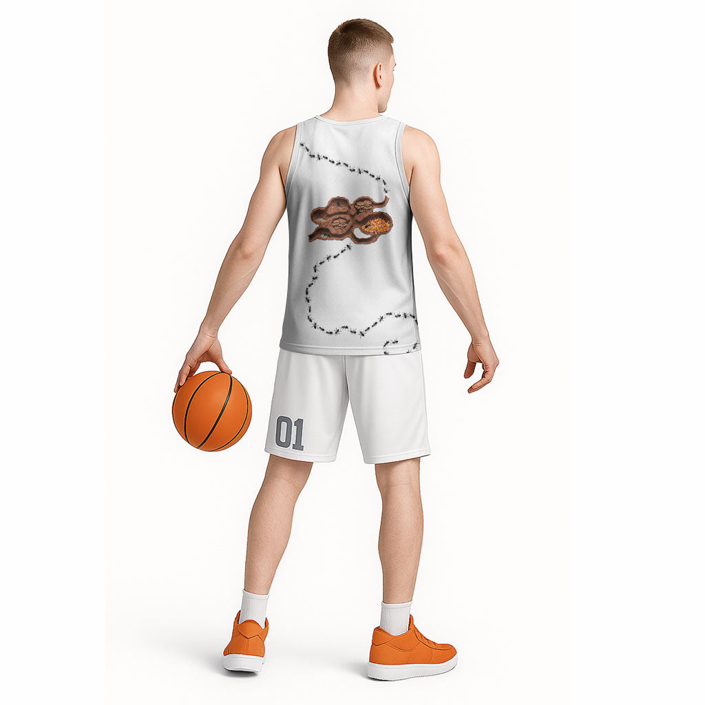 Halloween Ready For Candy Corn Basketball Jersey Creepy Ant Trail