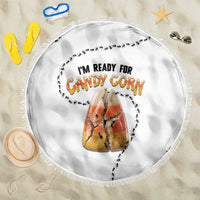 Halloween Ready For Candy Corn Beach Blanket Creepy Ant Trail