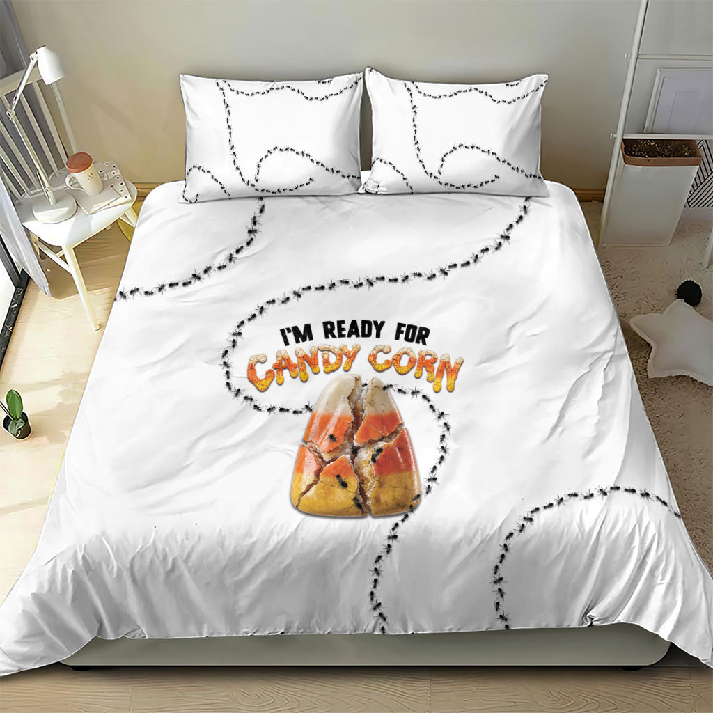 Halloween Ready For Candy Corn Bedding Set Creepy Ant Trail