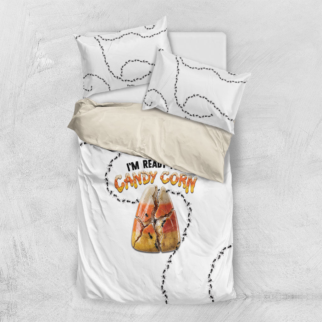 Halloween Ready For Candy Corn Bedding Set Creepy Ant Trail