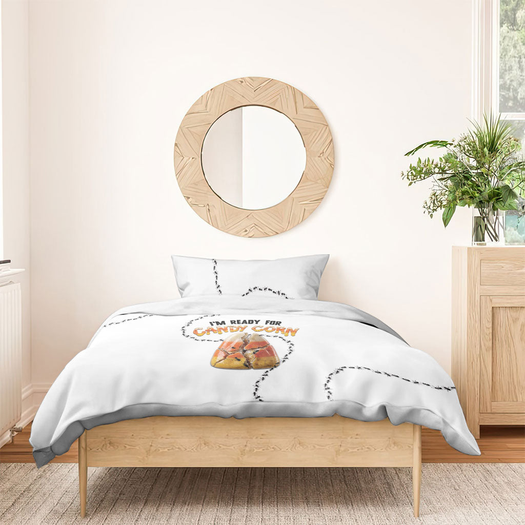 Halloween Ready For Candy Corn Bedding Set Creepy Ant Trail
