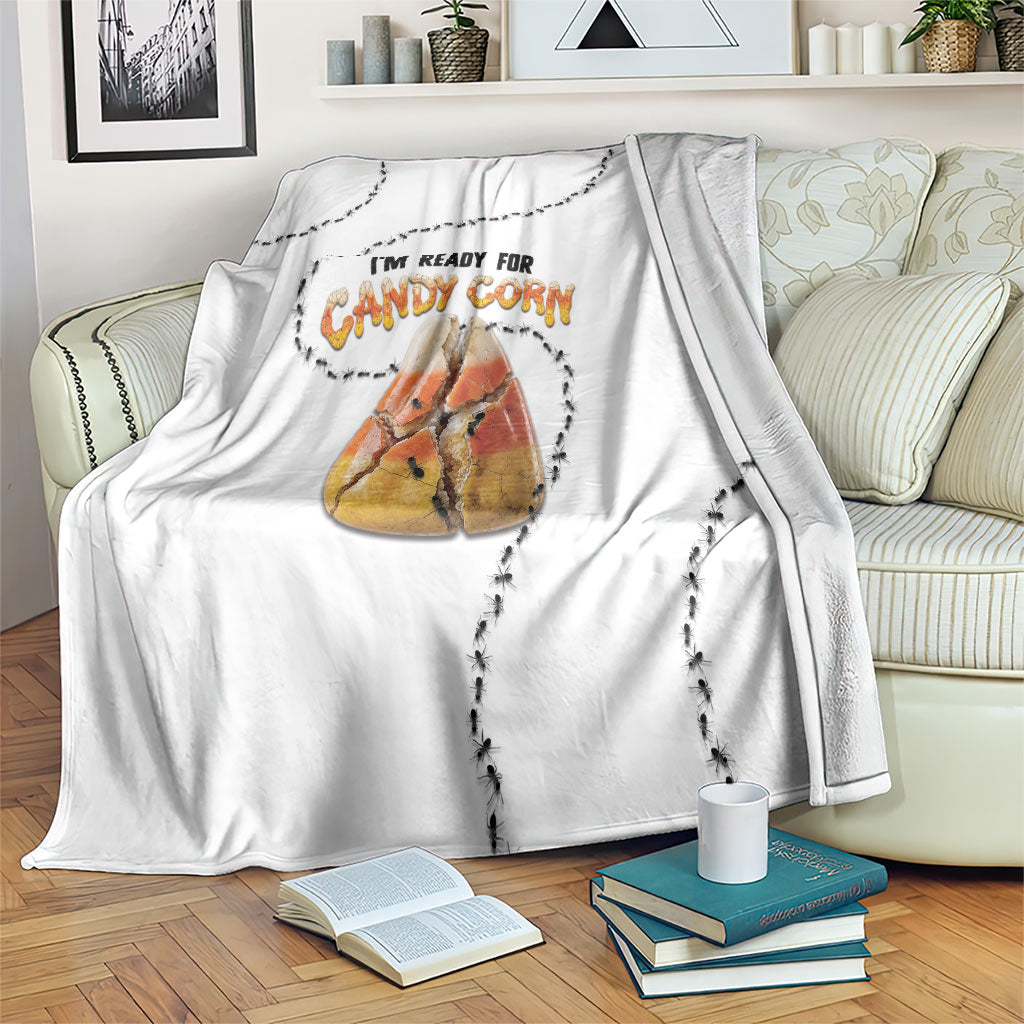 Halloween Ready For Candy Corn Blanket Creepy Ant Trail
