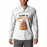 Halloween Ready For Candy Corn Button Sweatshirt Creepy Ant Trail
