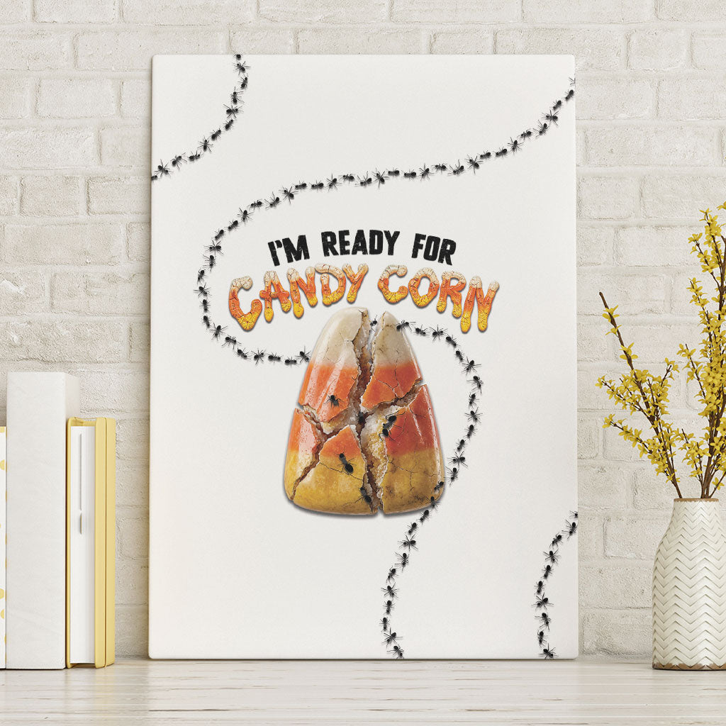 Halloween Ready For Candy Corn Canvas Wall Art Creepy Ant Trail