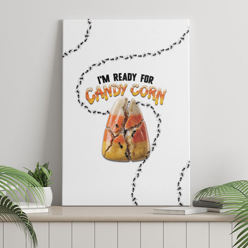 Halloween Ready For Candy Corn Canvas Wall Art Creepy Ant Trail