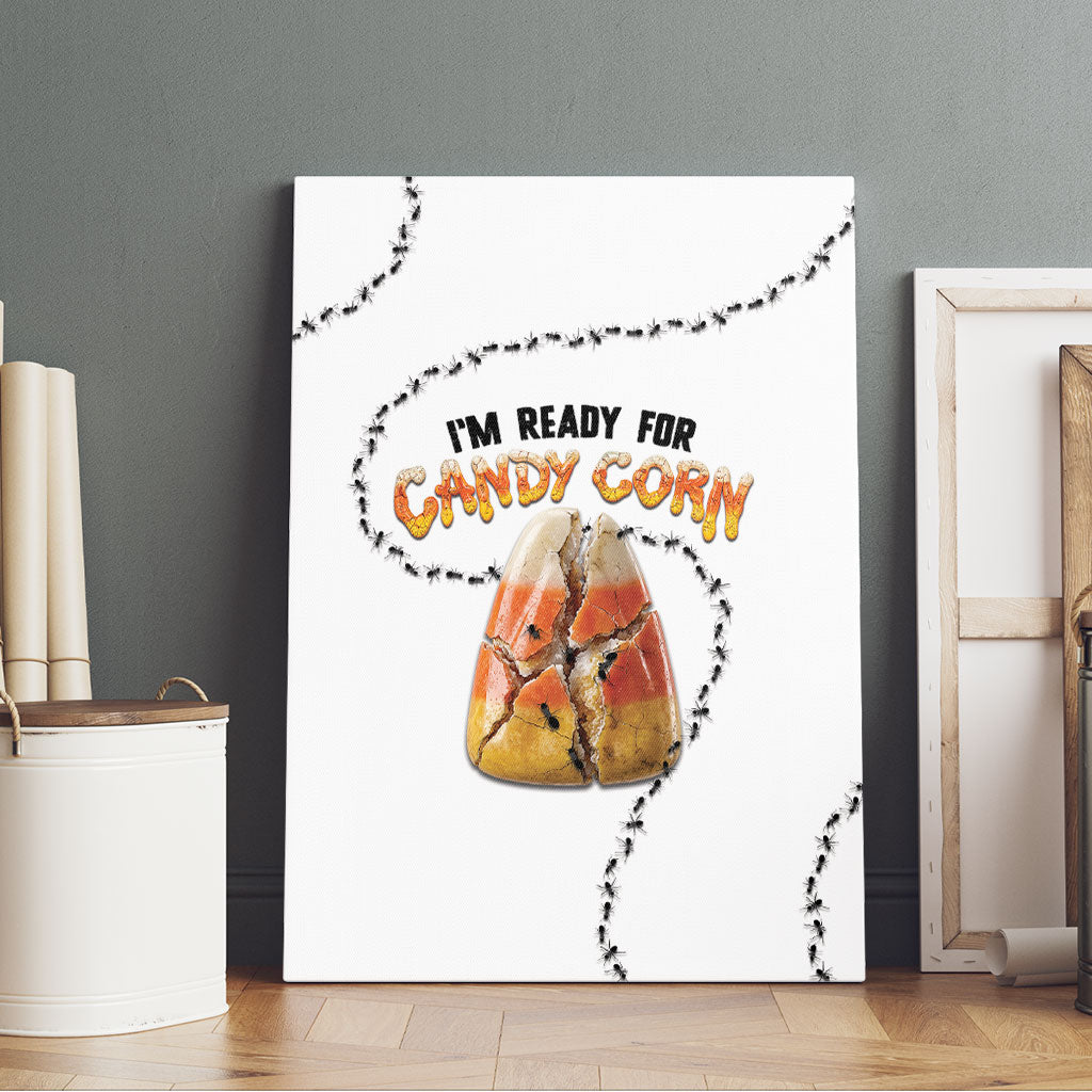 Halloween Ready For Candy Corn Canvas Wall Art Creepy Ant Trail