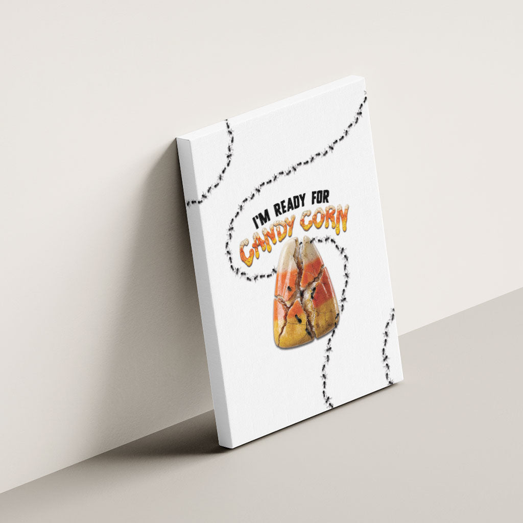 Halloween Ready For Candy Corn Canvas Wall Art Creepy Ant Trail