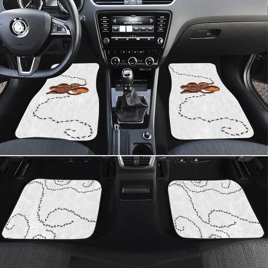 Halloween Ready For Candy Corn Car Mats Creepy Ant Trail