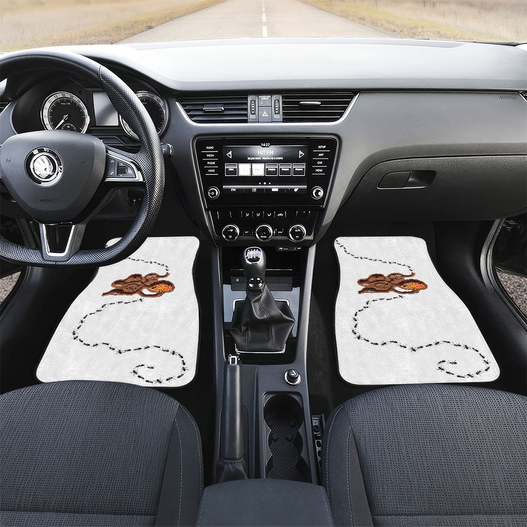 Halloween Ready For Candy Corn Car Mats Creepy Ant Trail