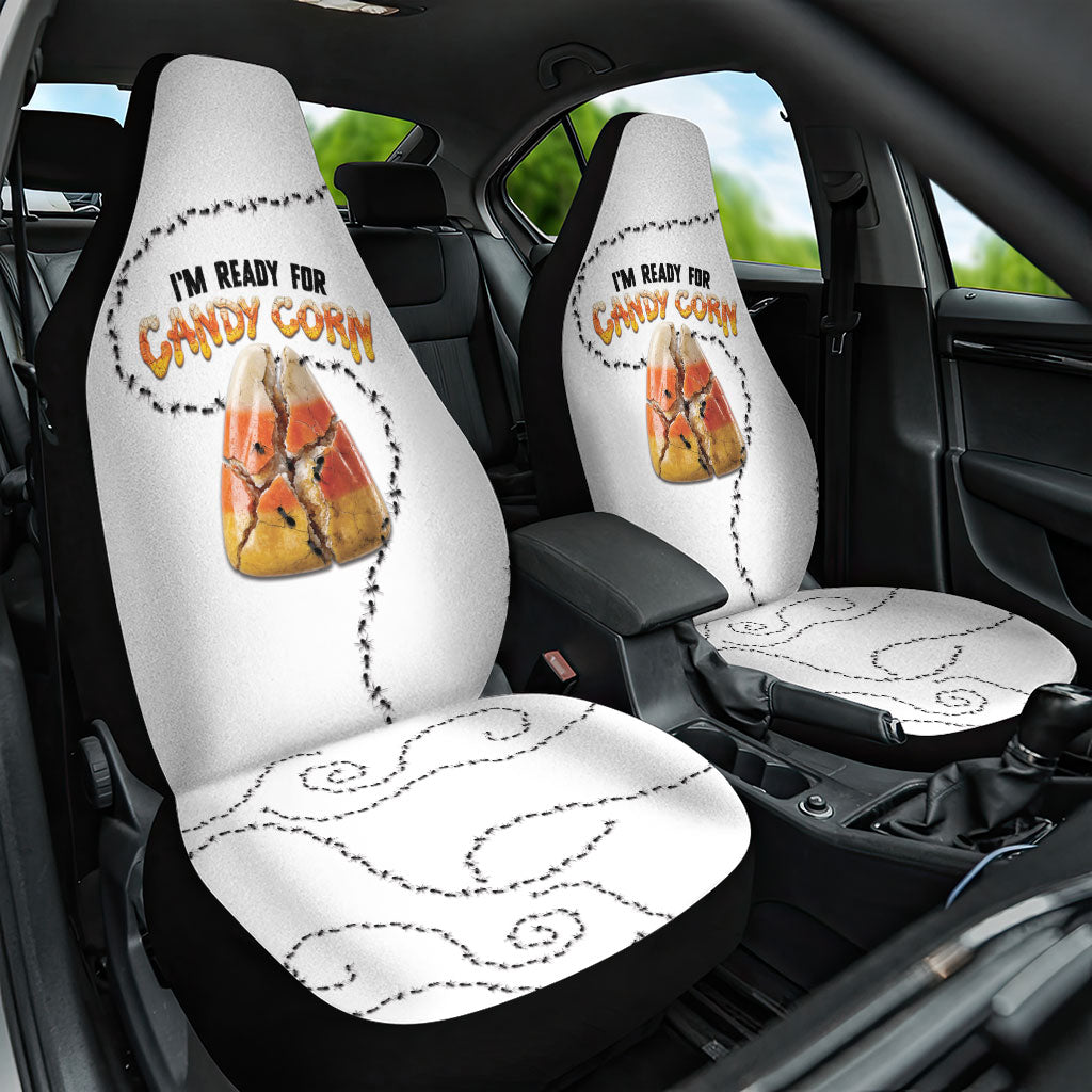 Halloween Ready For Candy Corn Car Seat Cover Creepy Ant Trail
