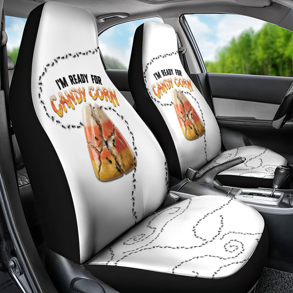 Halloween Ready For Candy Corn Car Seat Cover Creepy Ant Trail