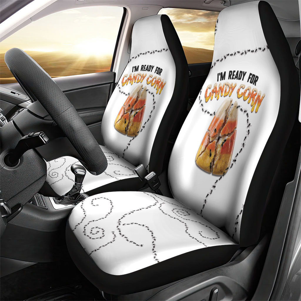 Halloween Ready For Candy Corn Car Seat Cover Creepy Ant Trail