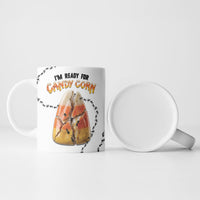Halloween Ready For Candy Corn Ceramic Mug Creepy Ant Trail