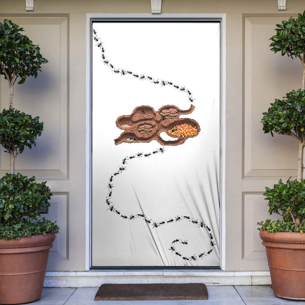 Halloween Ready For Candy Corn Door Cover Creepy Ant Trail