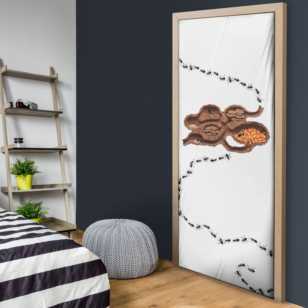 Halloween Ready For Candy Corn Door Cover Creepy Ant Trail