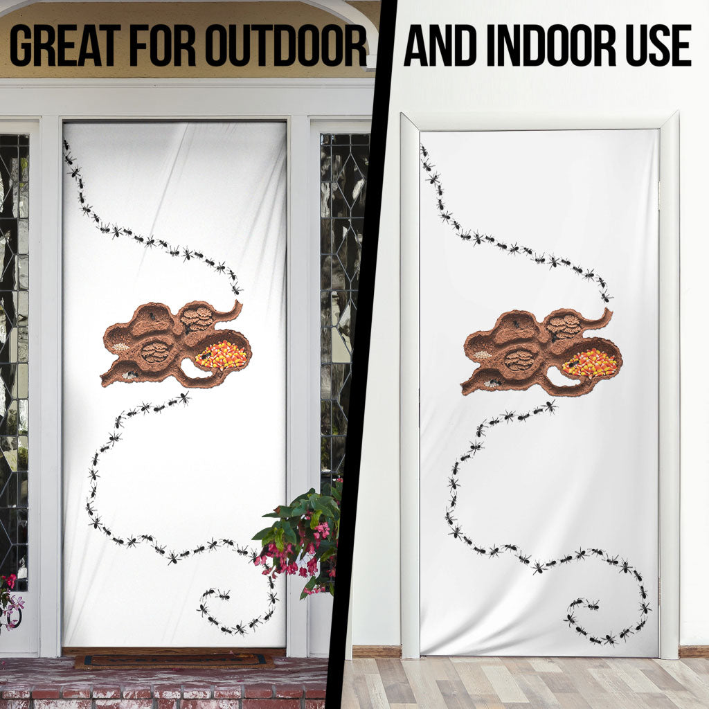 Halloween Ready For Candy Corn Door Cover Creepy Ant Trail