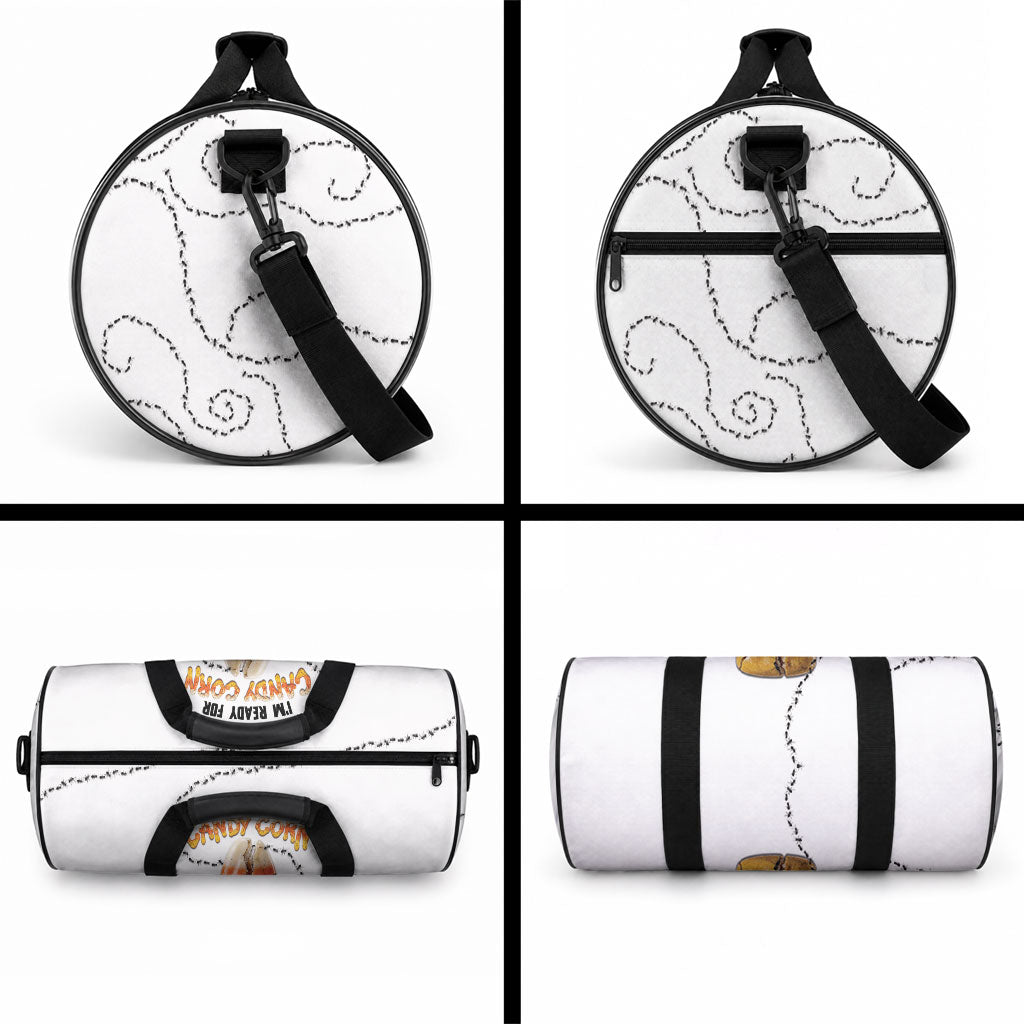 Halloween Ready For Candy Corn Duffle Bag Creepy Ant Trail