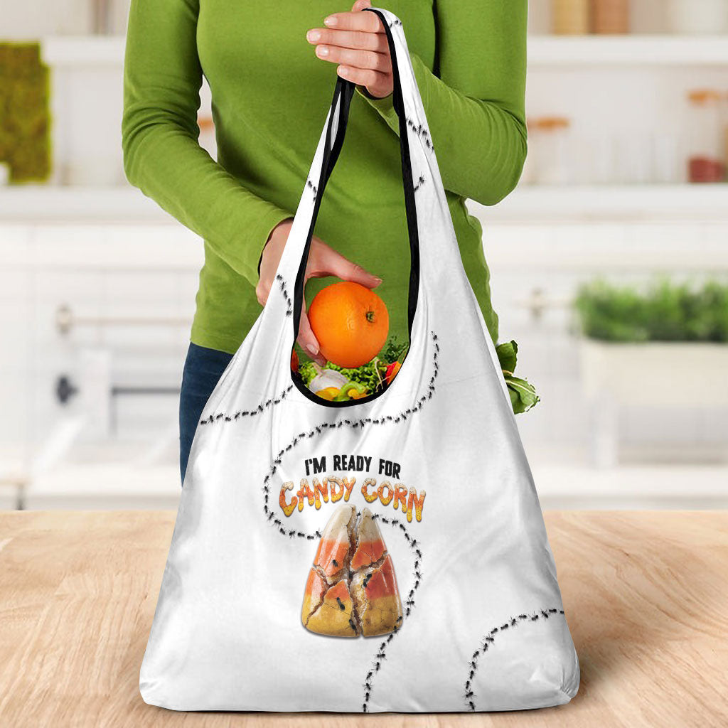 Halloween Ready For Candy Corn Grocery Bag Creepy Ant Trail