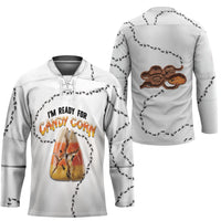 Halloween Ready For Candy Corn Hockey Jersey Creepy Ant Trail
