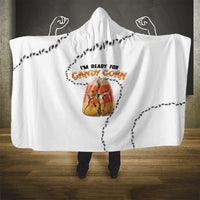 Halloween Ready For Candy Corn Hooded Blanket Creepy Ant Trail