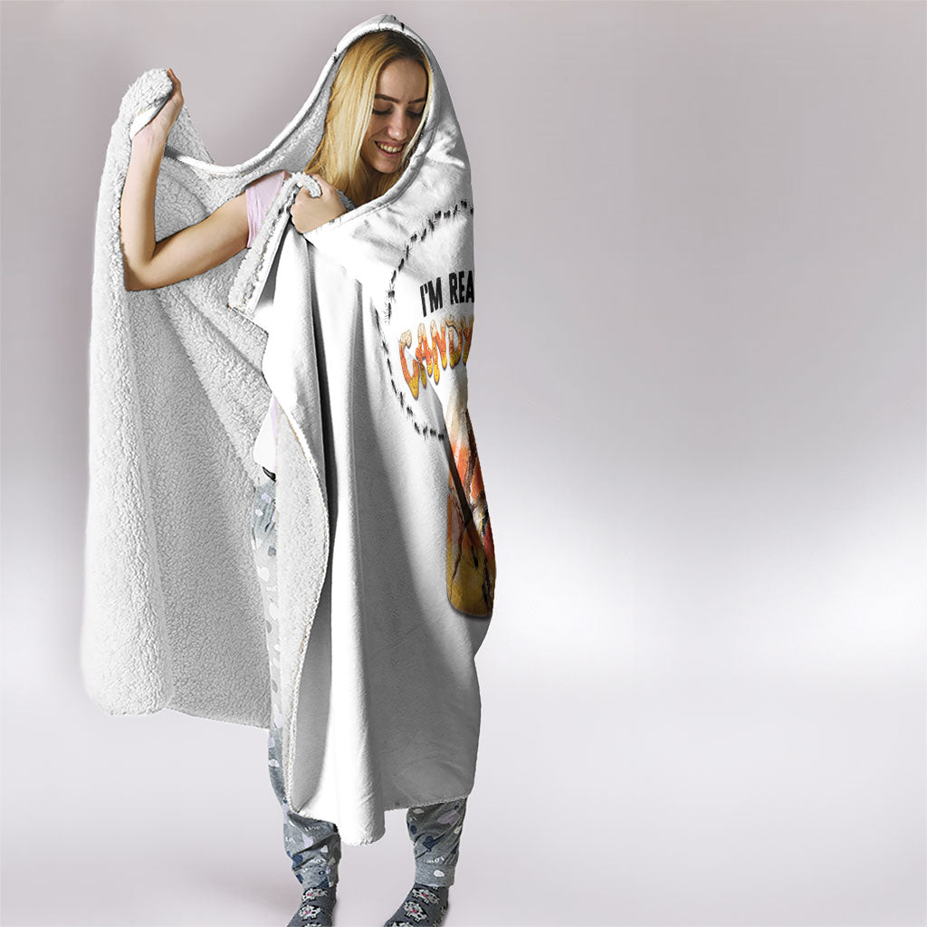 Halloween Ready For Candy Corn Hooded Blanket Creepy Ant Trail