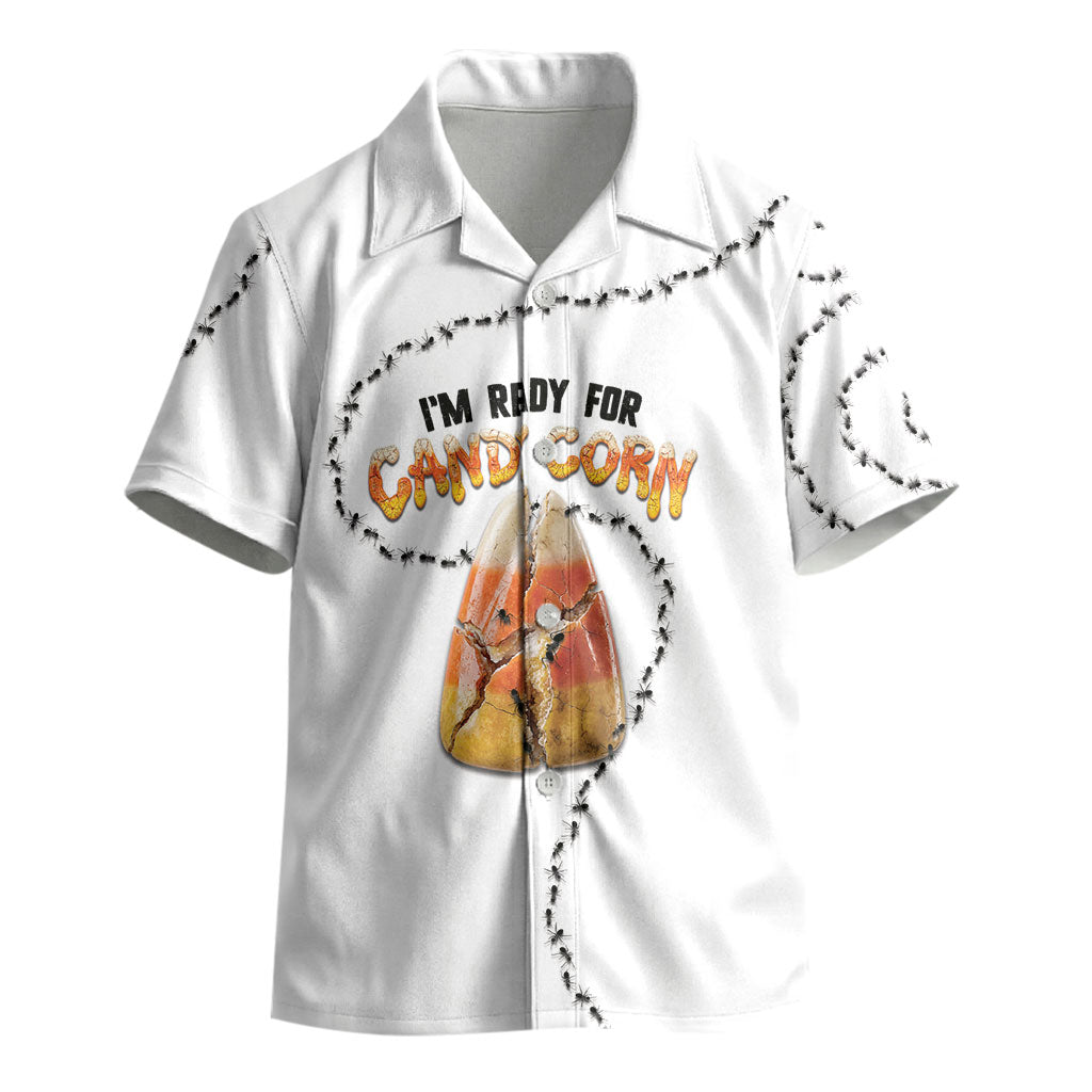 Halloween Ready For Candy Corn Kid Hawaiian Shirt Creepy Ant Trail