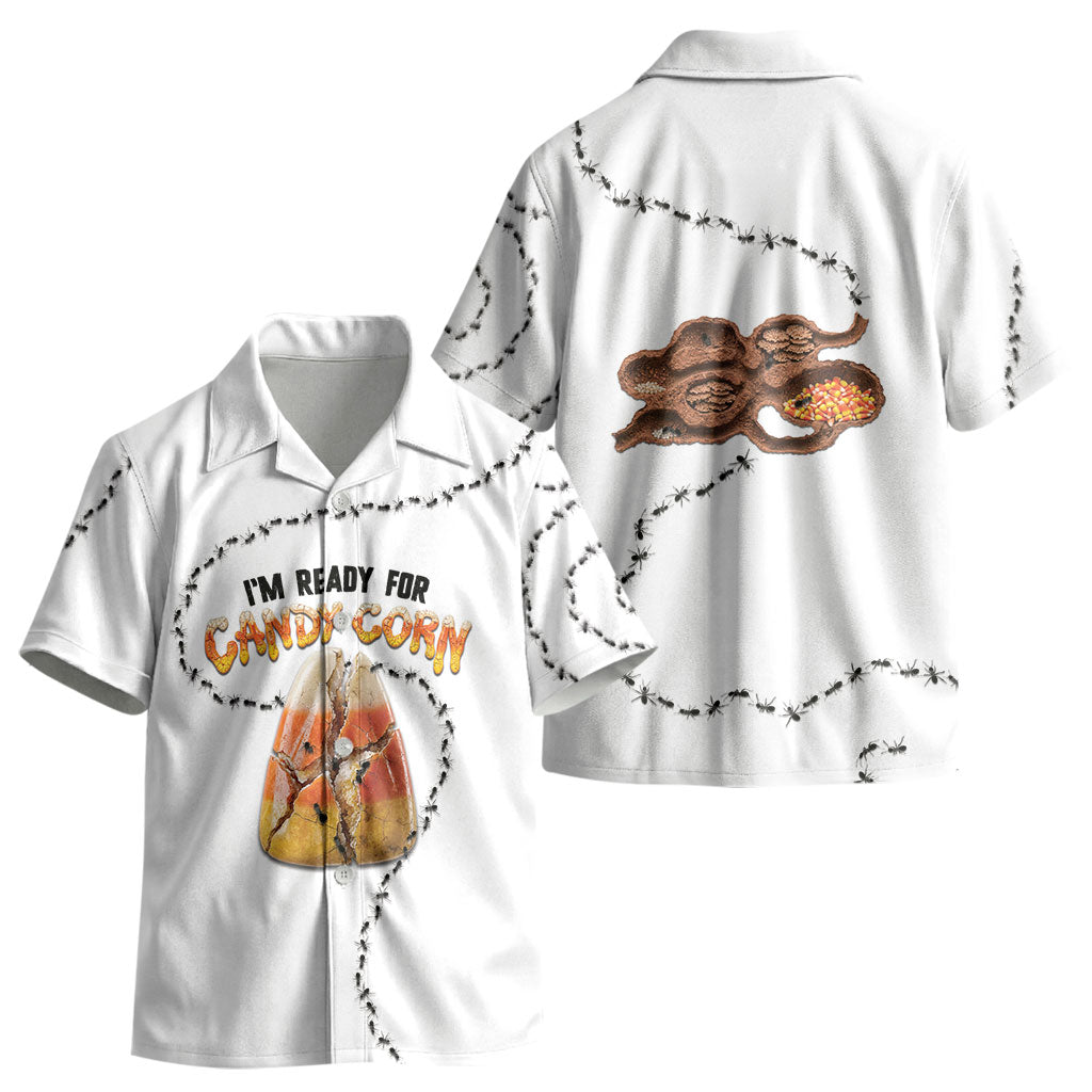 Halloween Ready For Candy Corn Kid Hawaiian Shirt Creepy Ant Trail