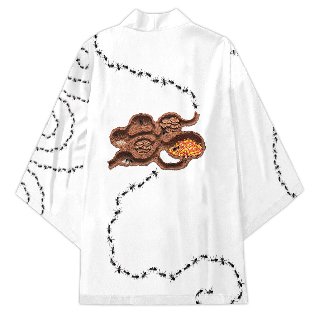 Halloween Ready For Candy Corn Kimono Creepy Ant Trail