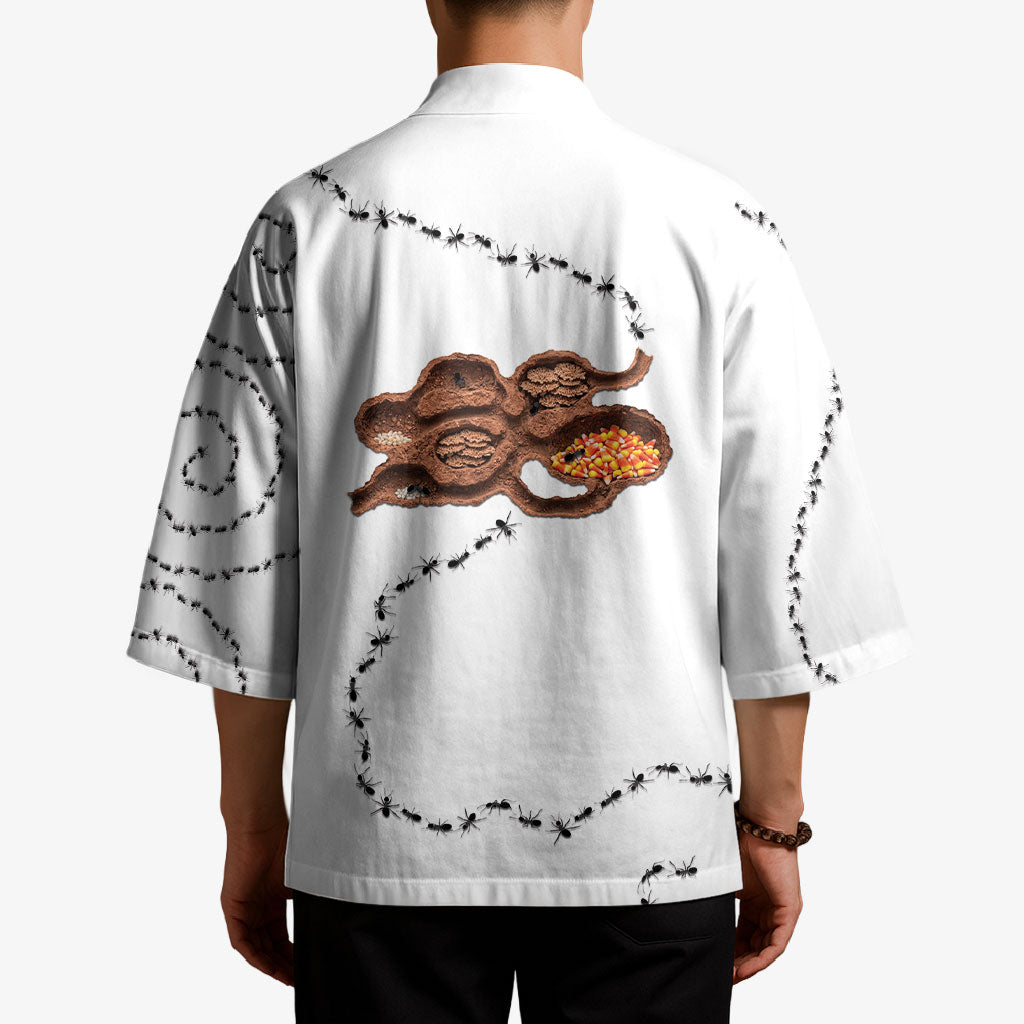 Halloween Ready For Candy Corn Kimono Creepy Ant Trail