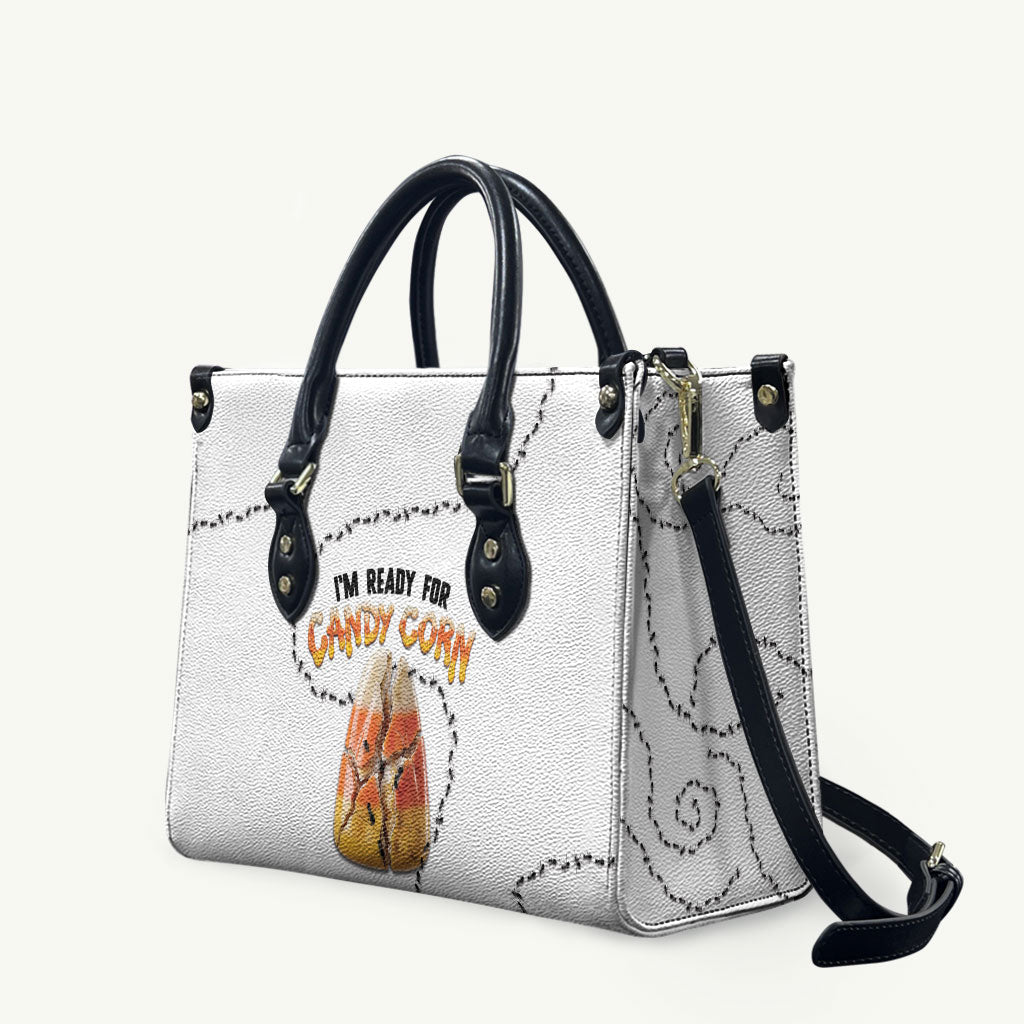 Halloween Ready For Candy Corn Leather Bag Creepy Ant Trail