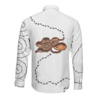Halloween Ready For Candy Corn Long Sleeve Button Shirt Creepy Ant Trail