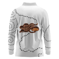 Halloween Ready For Candy Corn Long Sleeve Polo Shirt Creepy Ant Trail