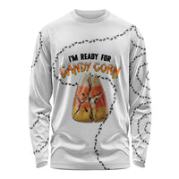 Halloween Ready For Candy Corn Long Sleeve Shirt Creepy Ant Trail