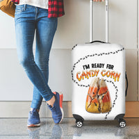 Halloween Ready For Candy Corn Luggage Cover Creepy Ant Trail
