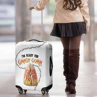 Halloween Ready For Candy Corn Luggage Cover Creepy Ant Trail