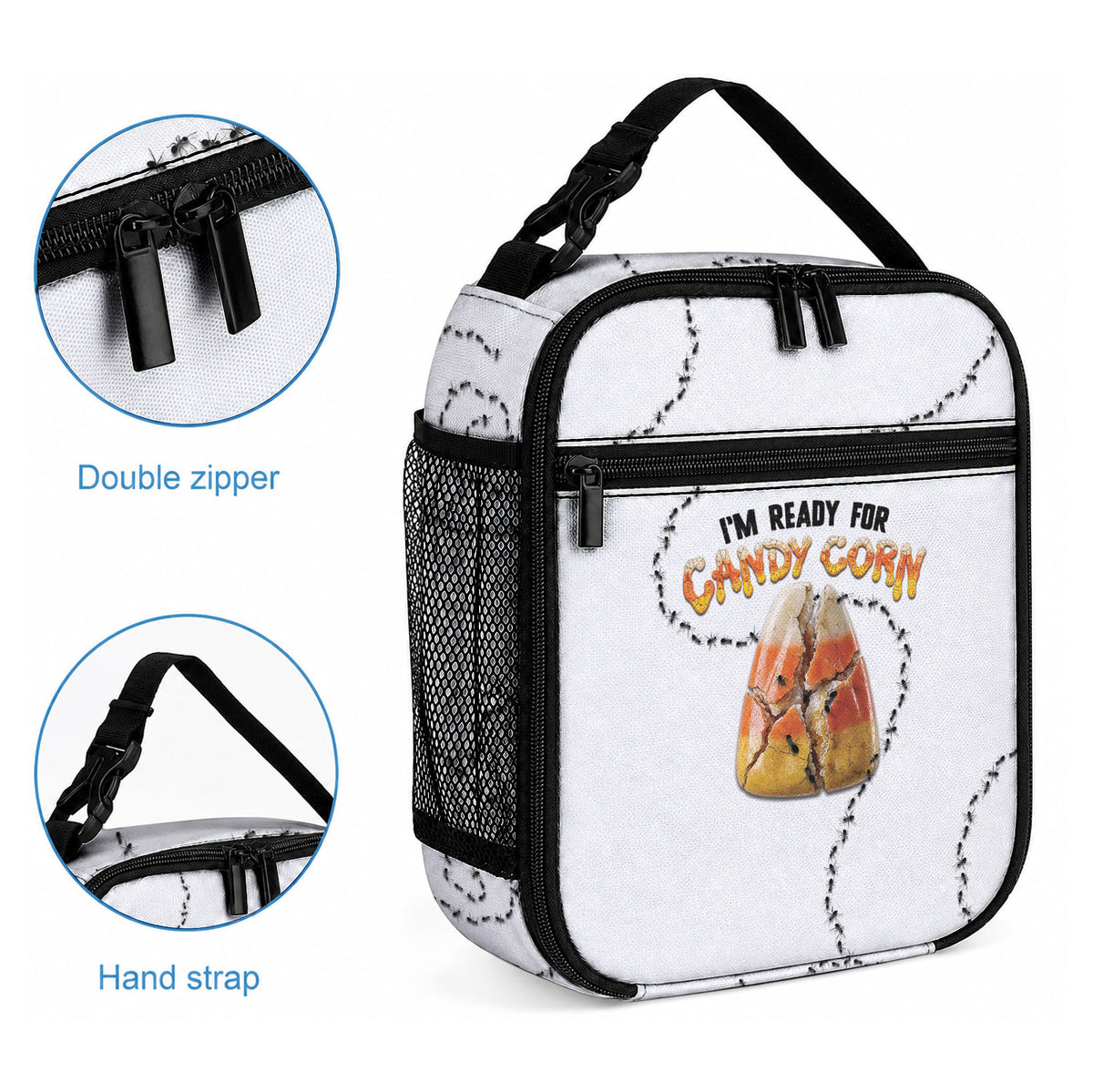 Halloween Ready For Candy Corn Lunch Bag Creepy Ant Trail