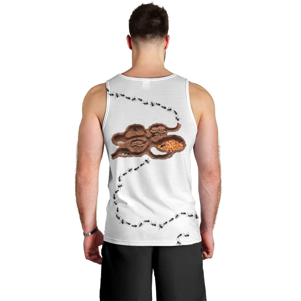 Halloween Ready For Candy Corn Men Tank Top Creepy Ant Trail
