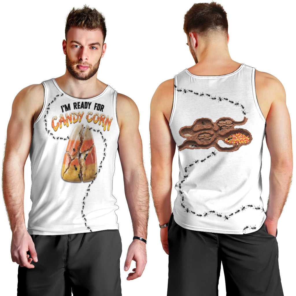 Halloween Ready For Candy Corn Men Tank Top Creepy Ant Trail