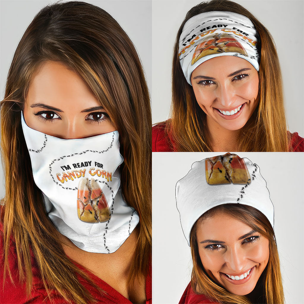 Halloween Ready For Candy Corn Neck Gaiter Creepy Ant Trail